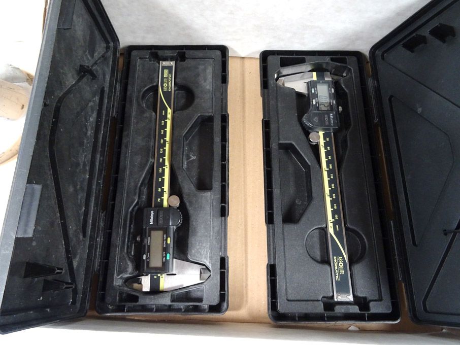 2x Mitutoyo Absolute 150mm digital vernier caliper...