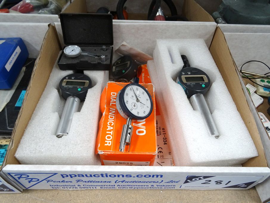 Qty various Mitutoyo dial gauges etc - Lot located...