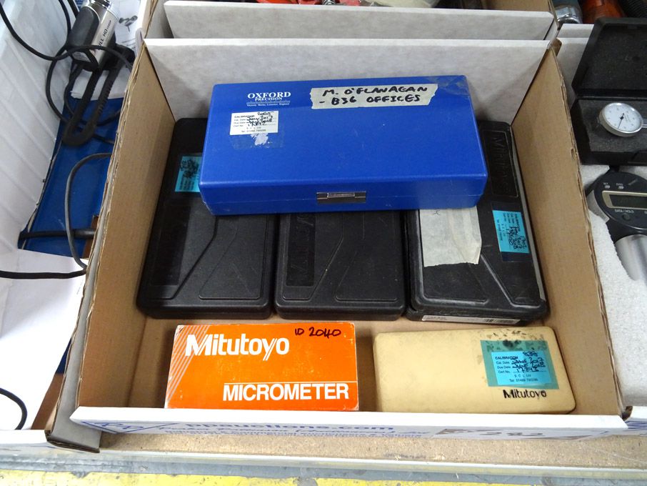 Qty various digital verniers, micrometers etc - Lo...