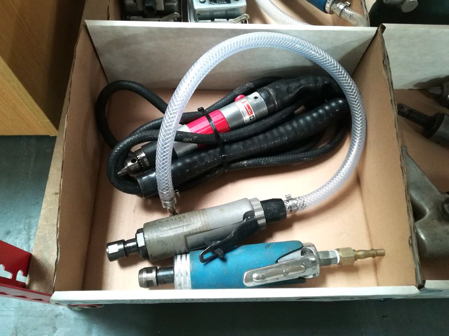 Desoutter D23-3 pneumatic drill, 2x pneumatic driv...