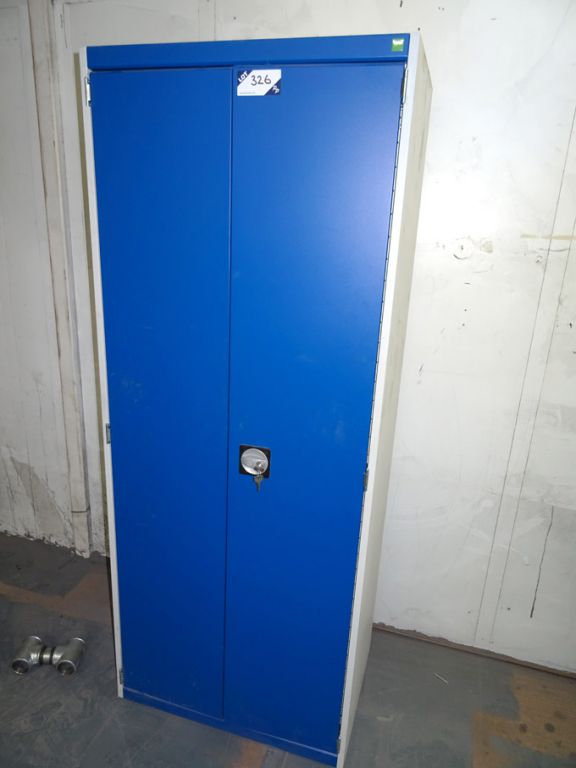 Bott grey / blue metal 2 door storage cupboard wit...