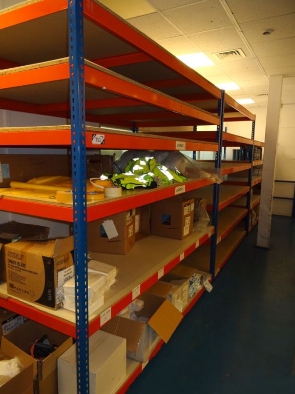 3 bays light duty boltless storage racking, multis...