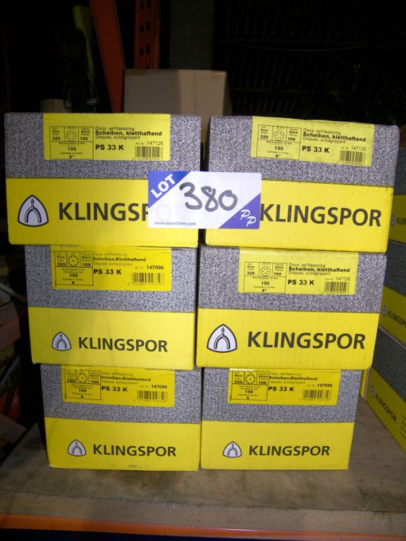 18 boxes (100 per box) Klingspor 150mm dia 320 gri...