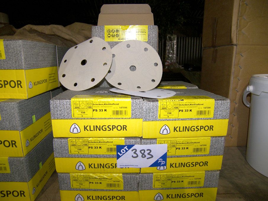 18 boxes (100 per box) Klingspor 150mm dia 320 gri...