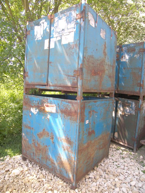 10x 2 Door solid sided stackable stillages, 1200x1...