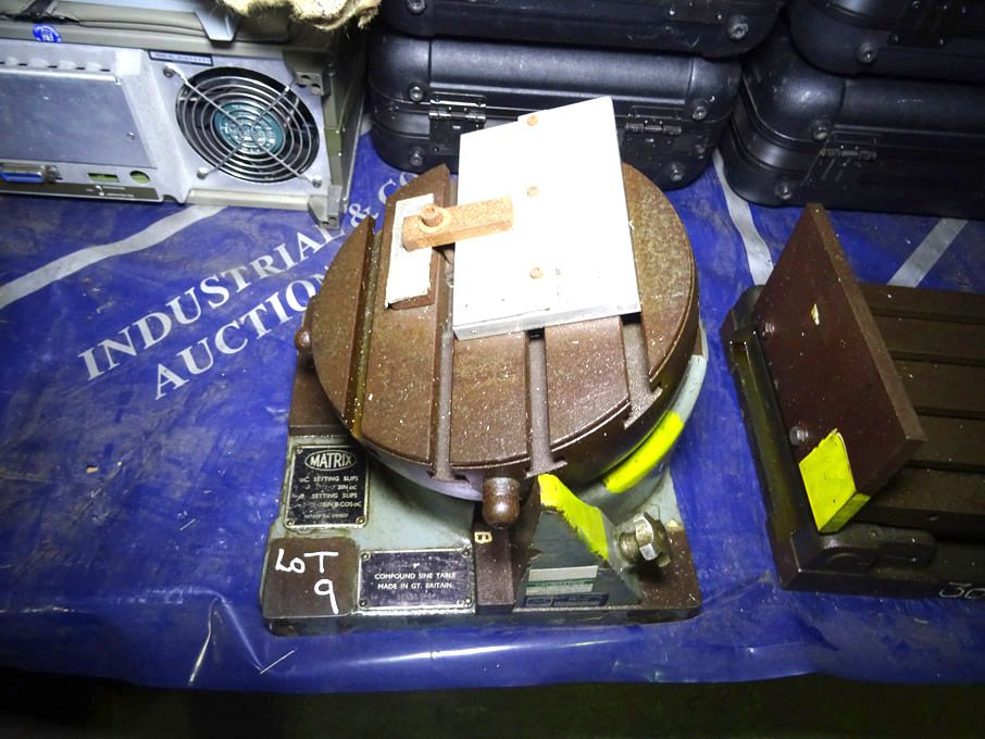 Matrix 9" dia sine table - Lot located at: PP Sale...