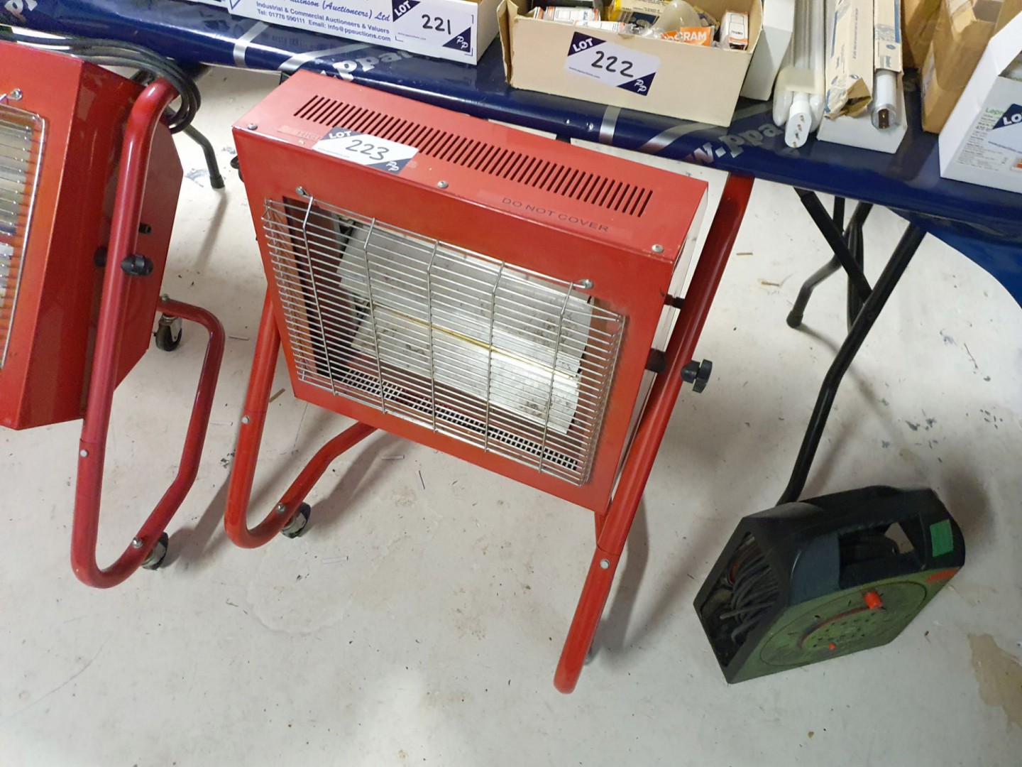 Mobile factory heater