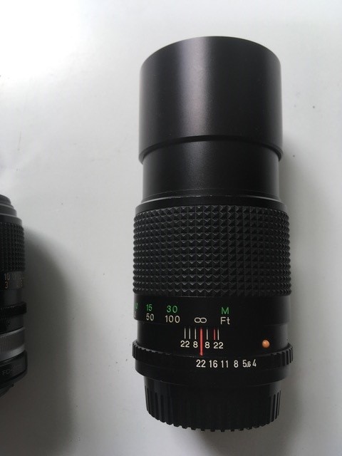 3x lenses inc: Pentax 35mm f2.8 Pk mount, Cosina 2...