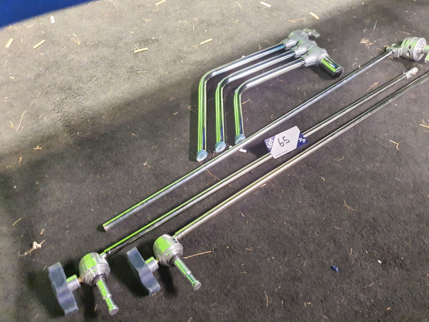 3x Arri boom arms, stand legs