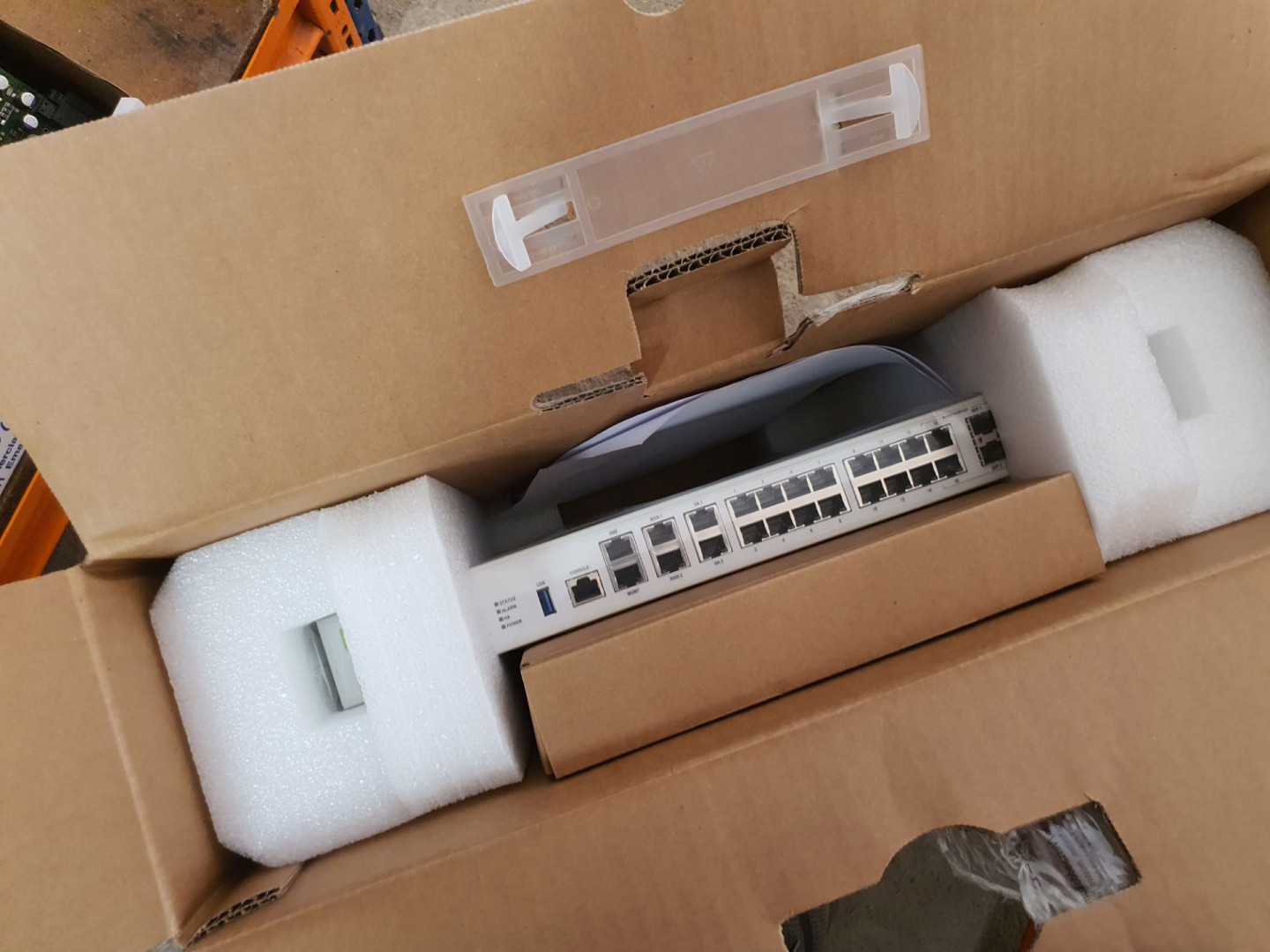 2x Fortigate-100E network routers (boxed & unused)