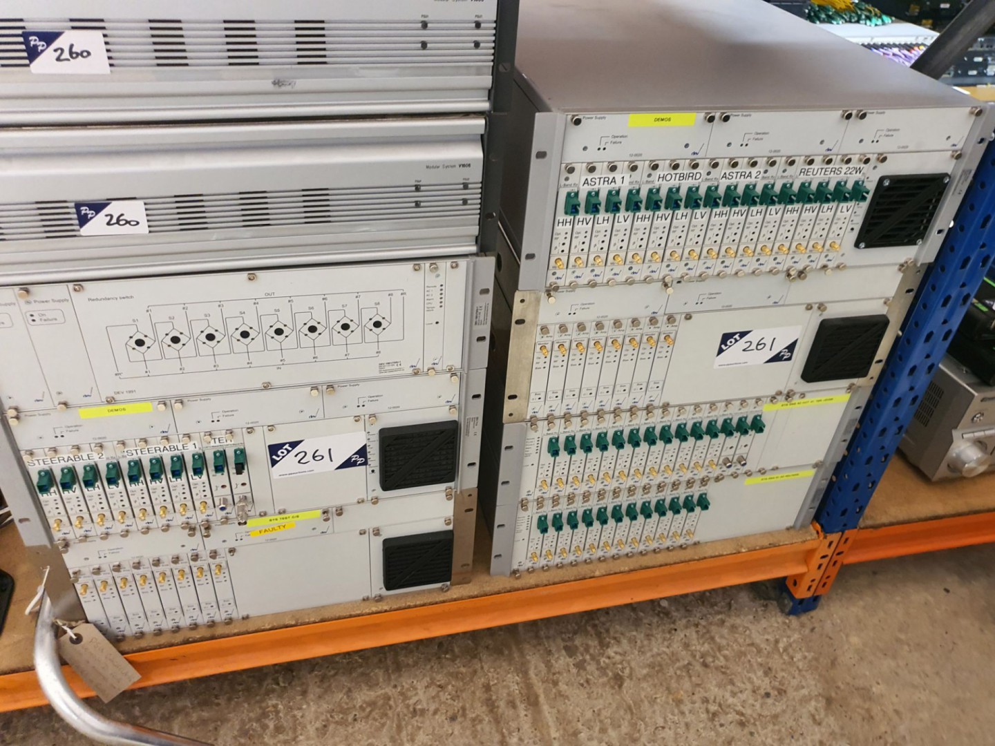 7x Dev System Teknik housing frames with various C...