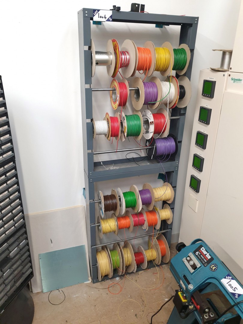Metal 8 station cable reel holder inc: various par...