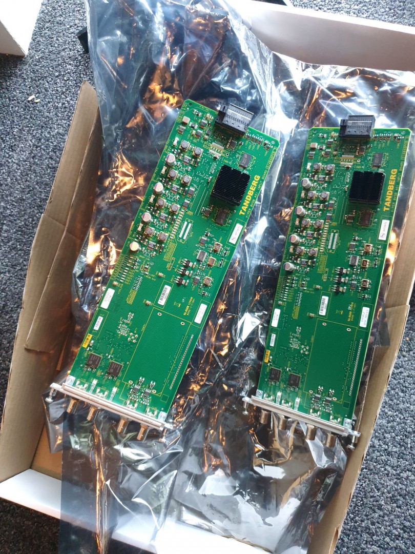 Qty various Tandberg Viper modules EI900IT transco...