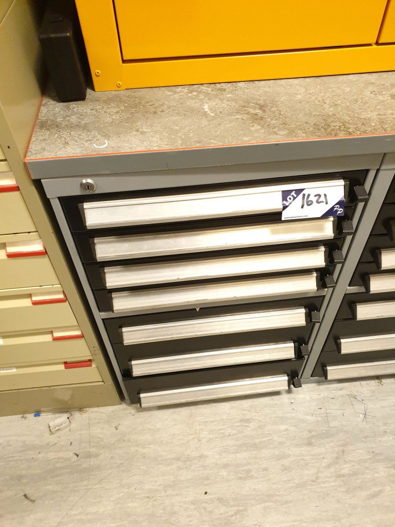 Metal 7 drawer storage cabinet, 500x800x500mm