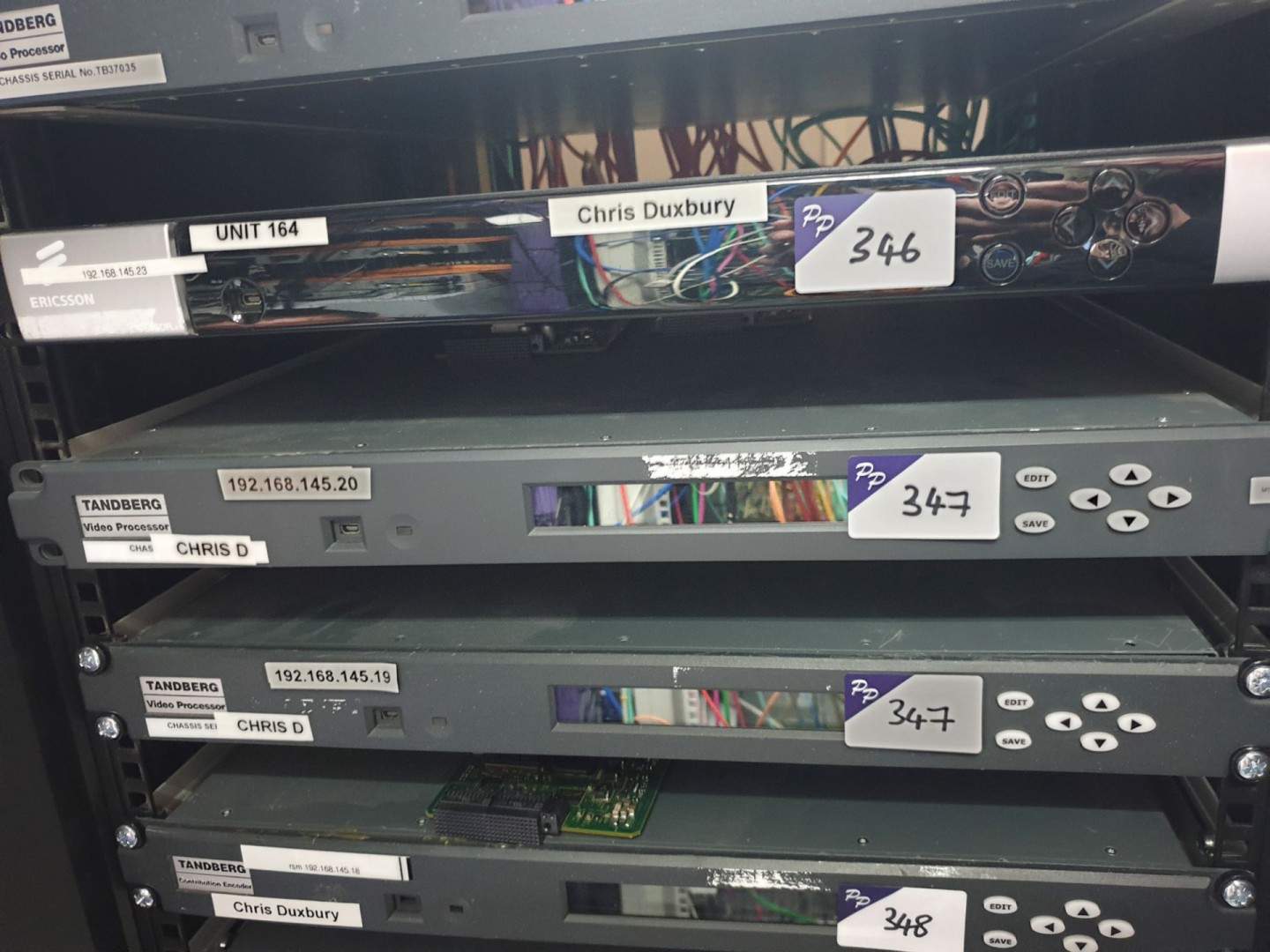 2x Tandberg video processor