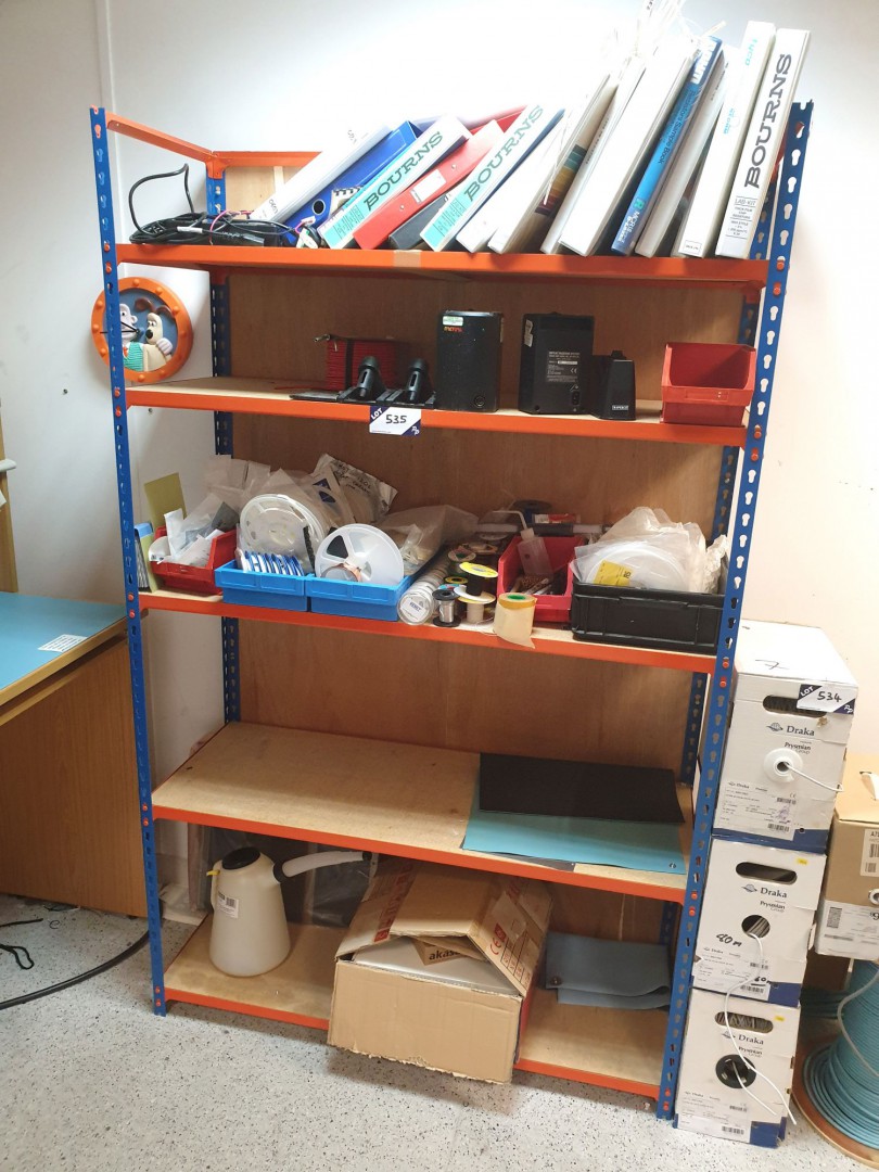 1 bay light duty storage racking inc: various cera...
