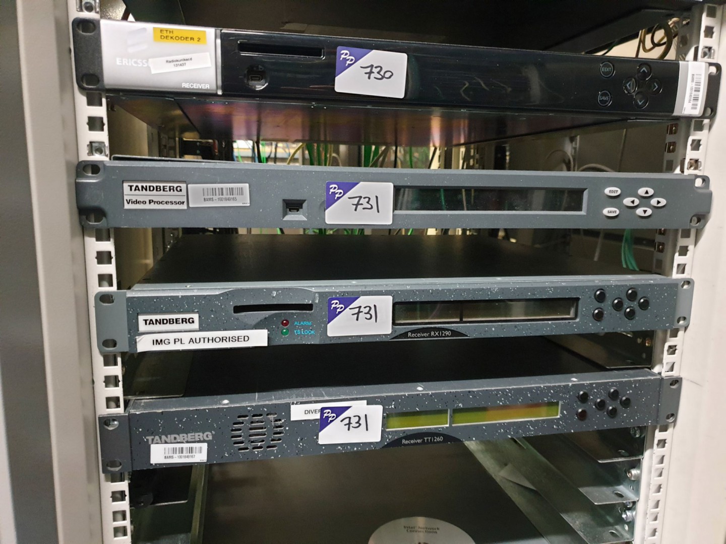 Tandberg video processor, TT1260 receiver, RX1290...
