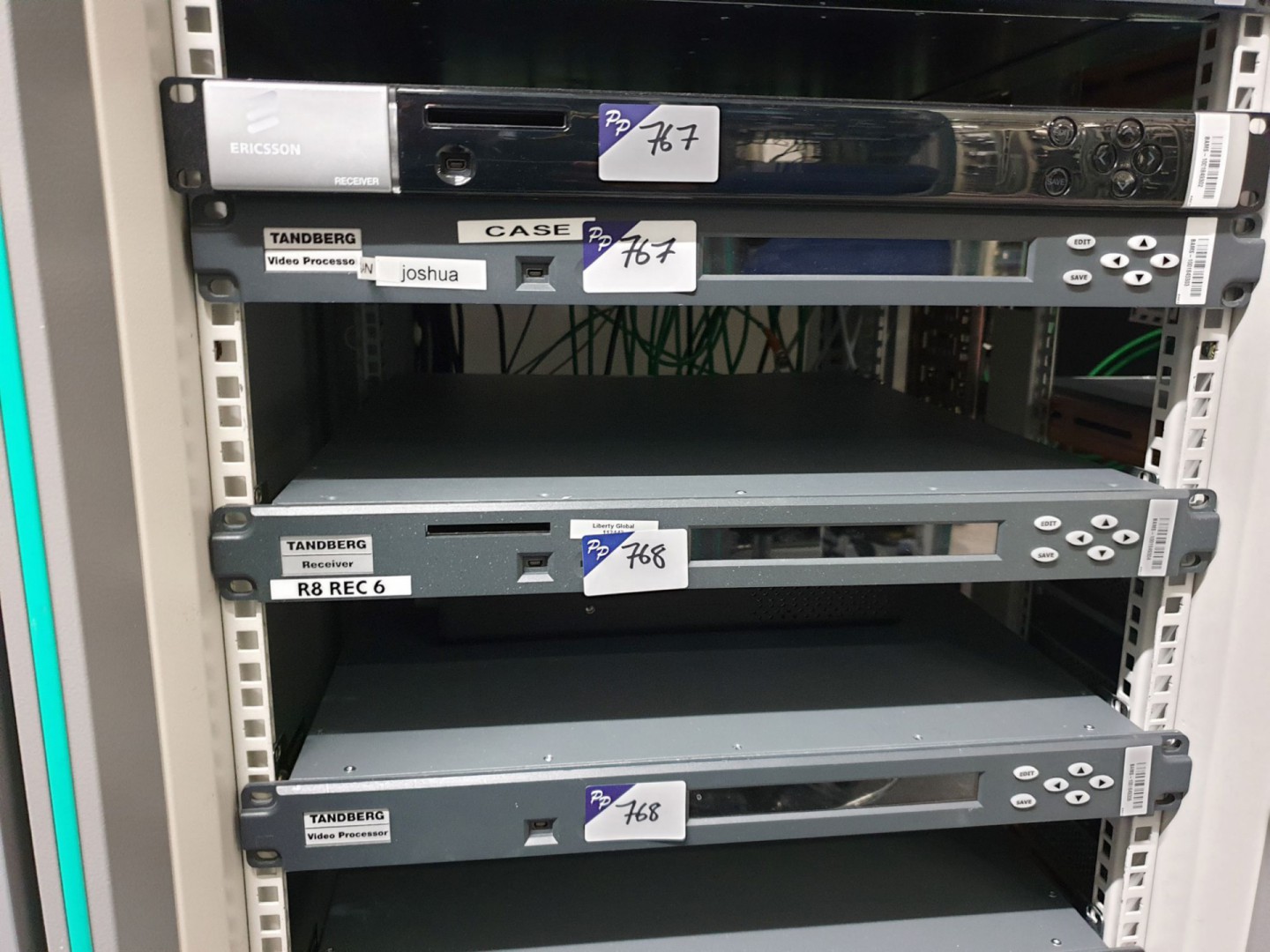 2x Tandberg video processors, Tandberg RX8200 rece...