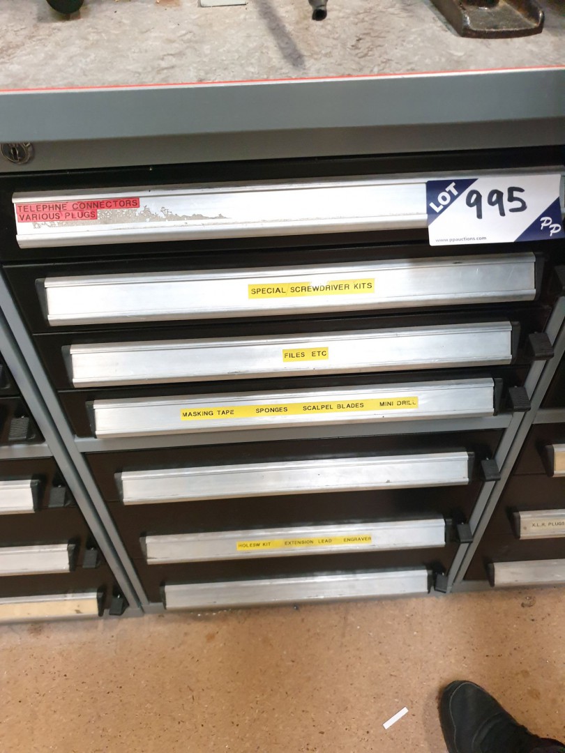 Bott compact 7 drawer storage cabinet inc: various...