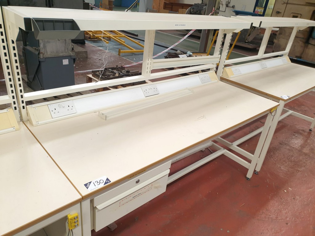 Laboratory workbench, 1800x750mm x 1450mm high app...