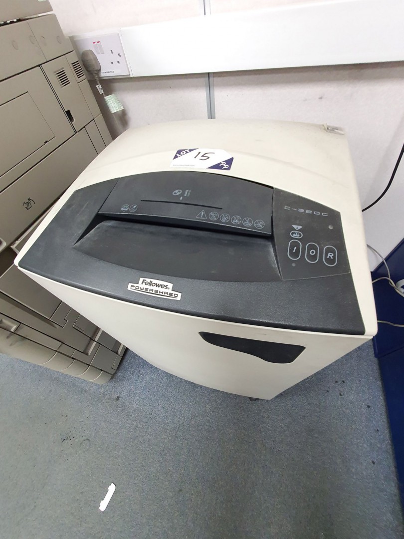 Fellowes PowerShred C-320C paper shredder, 240v -...