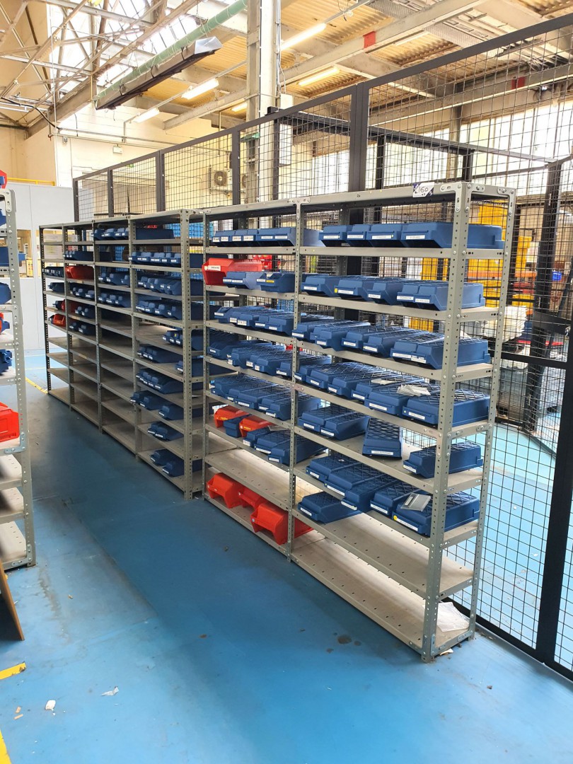 7 bays grey storage racking, 1000x300mm & 900x460m...