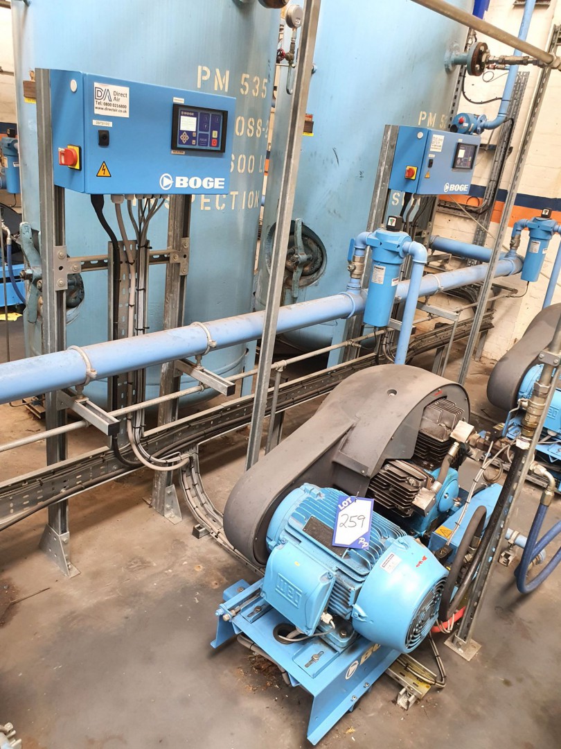 Boge SRHV 470-10 piston compressor, 18.5kW, 40 bar...