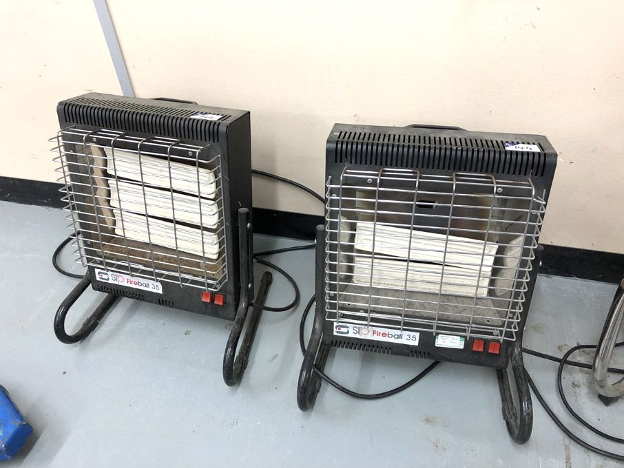 2x SIP Fireball 35 electric heaters, 240v