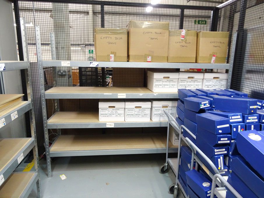 2 bays light duty galvanised boltless storage rack...