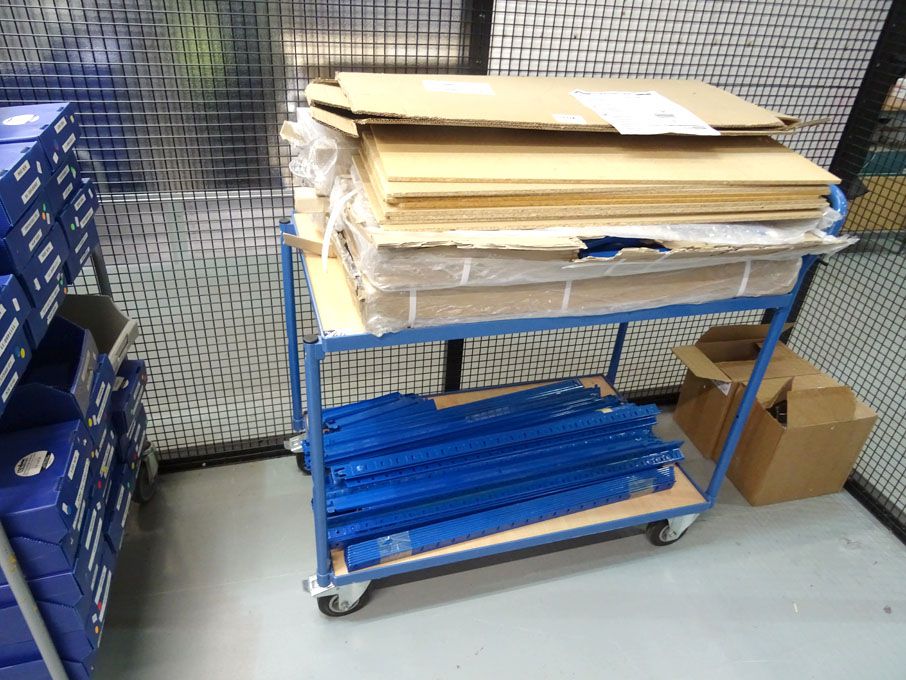 Qty various boltless shelving & 600x1000mm worksho...