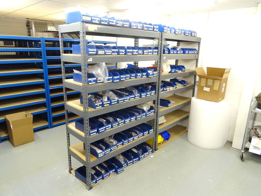 3 bays boltless light duty racking, 1220x460x1850m...