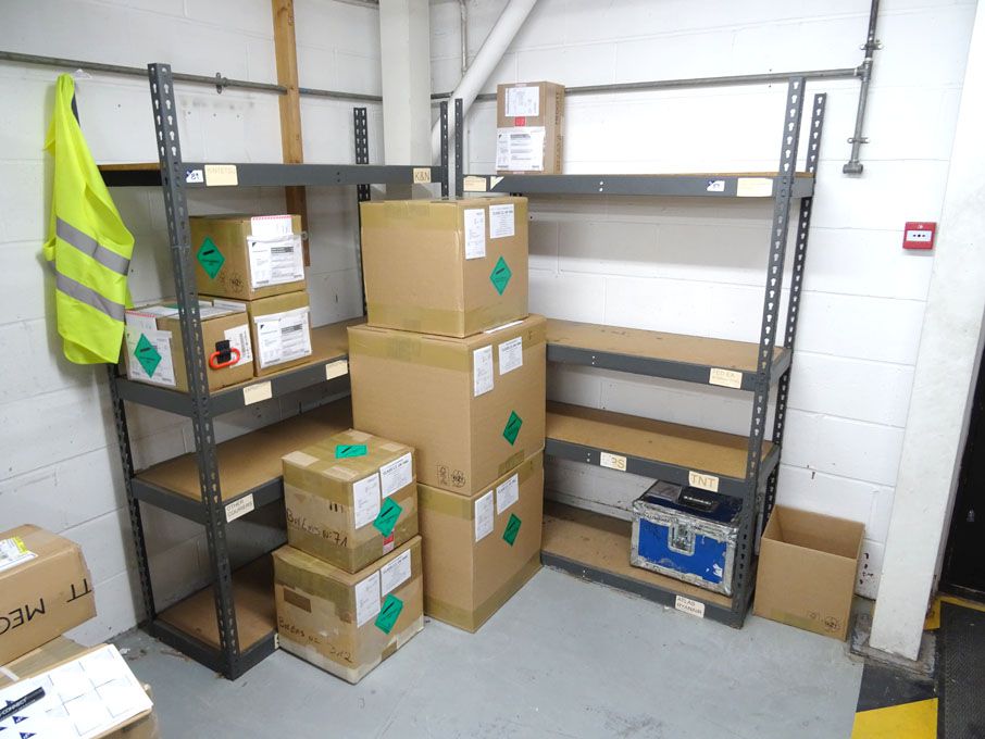 2x boltless light duty racking, 1200x460x1850mm