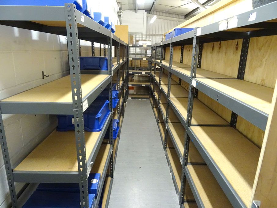 11 bays boltless light duty racking, 1200x460x1850...