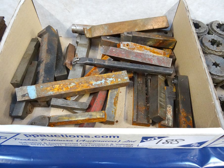 Qty various turning tools & tip turning tools