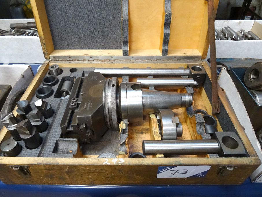 Narex 7" boring head with equipment in wooden case