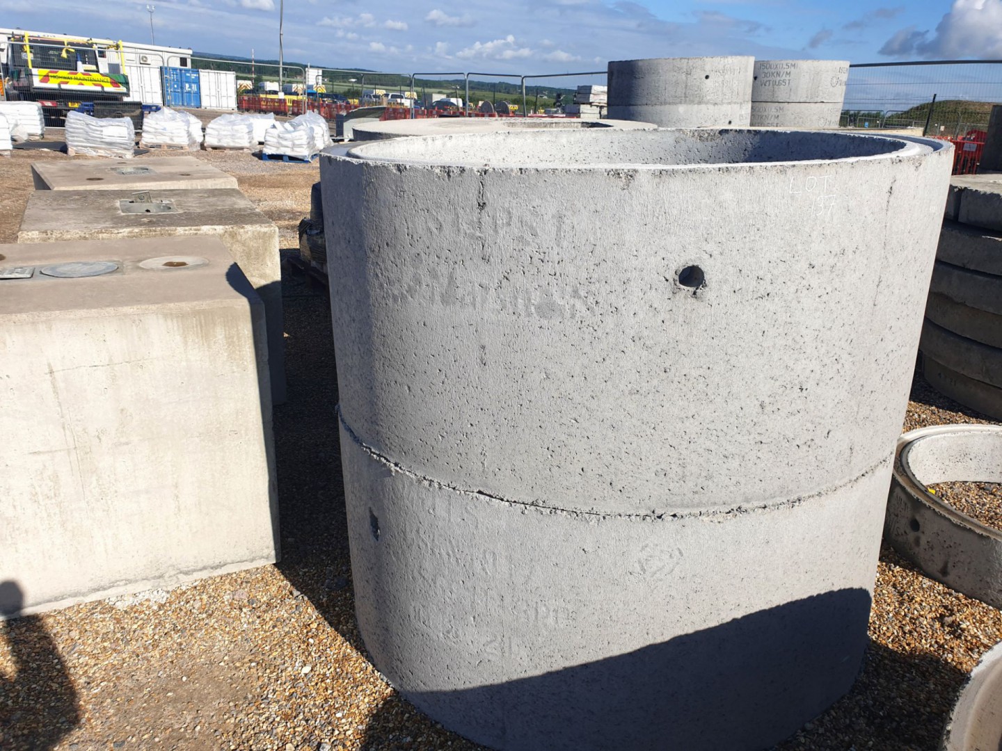 2x Marshall Mells 1500x0.75m concrete drainage rin...