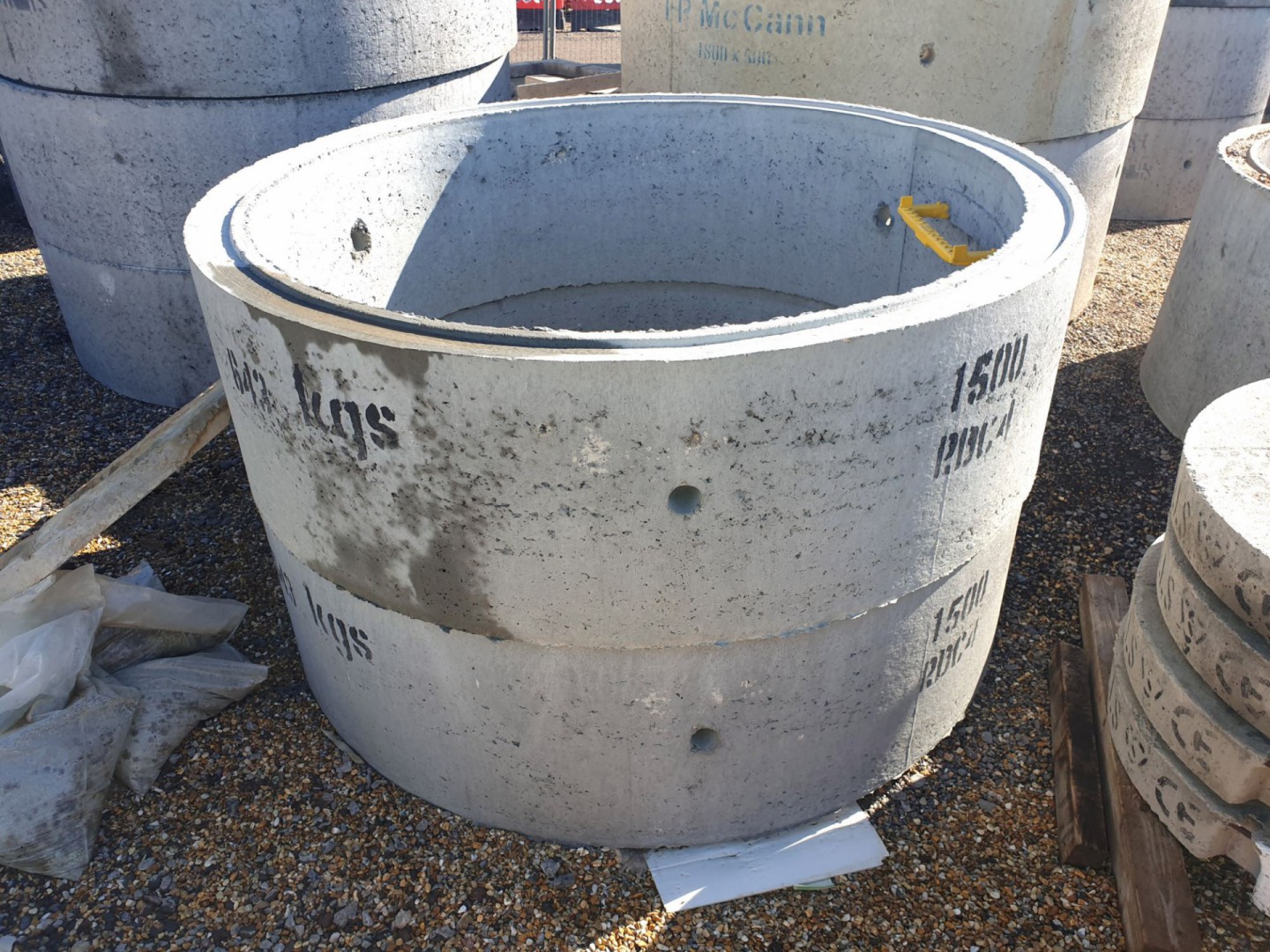 2x Marshall Mells 1500x500mm concrete drainage rin...
