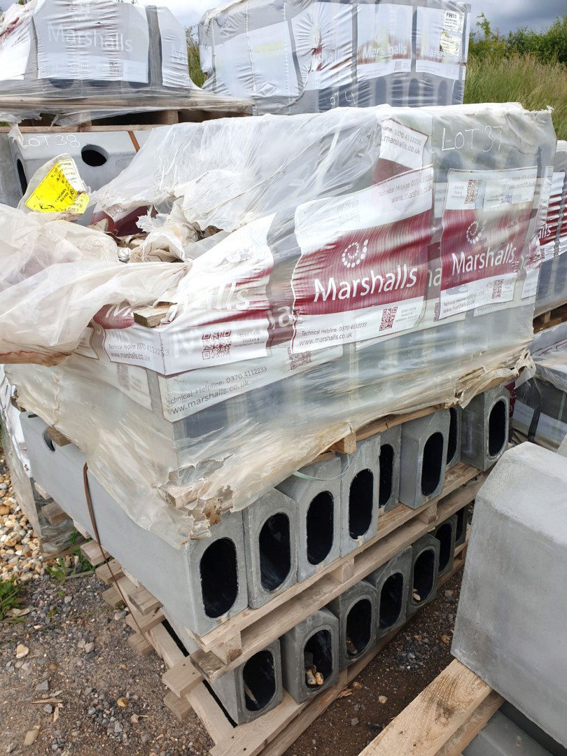 Qty various Marshall Beany Mono concrete drainage...