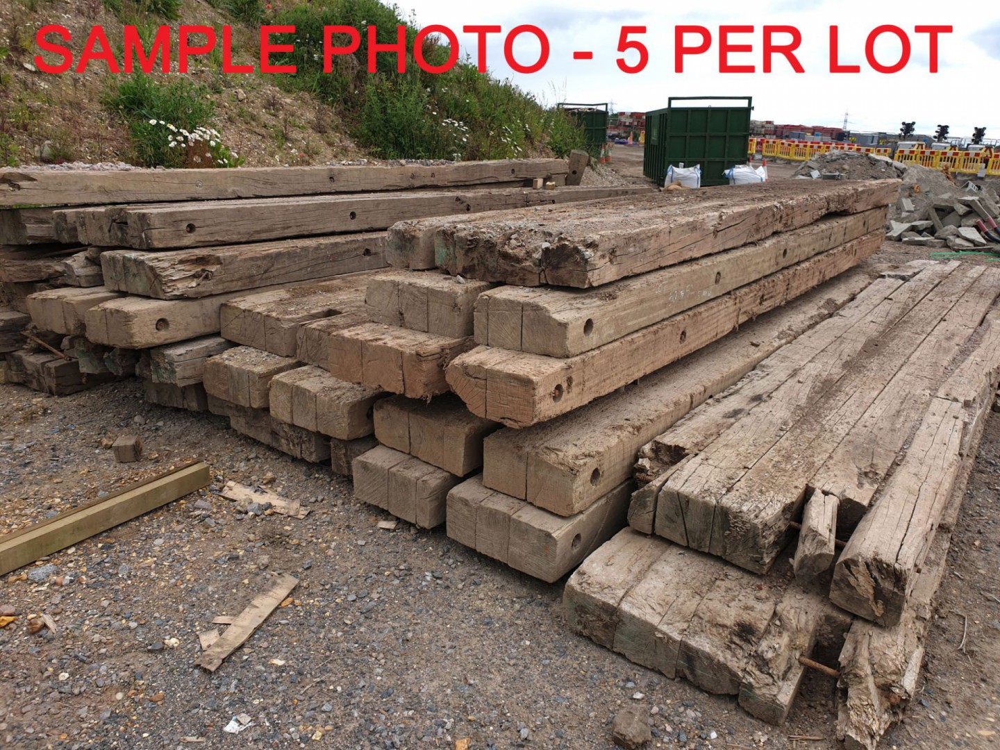 5x wooden plant / bog mats, 6000mm approx long