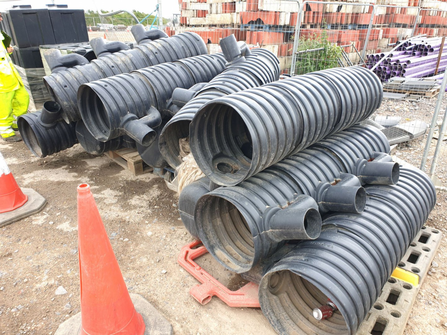 Qty Polypipe RG450750 plastic rigid gullies