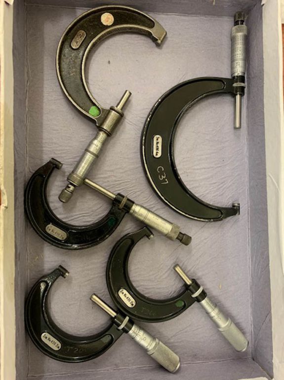 Last Minute addition - 1-2", 2-3" & 3-4" micromete...