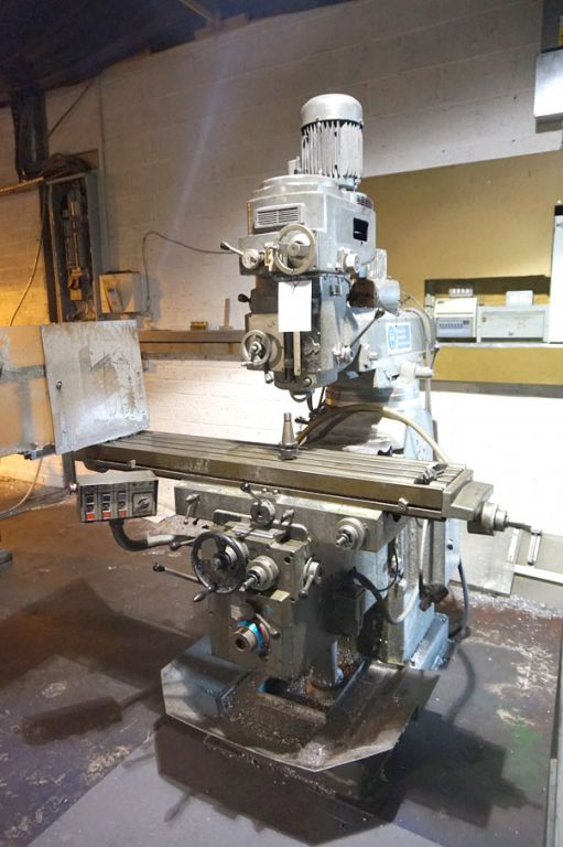 Ajax AJT5 turret mill, belt head, 1400x280mm table...