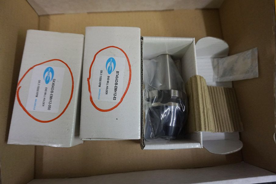 2x BT40, 1x SK40 taper end mill holders (unused)