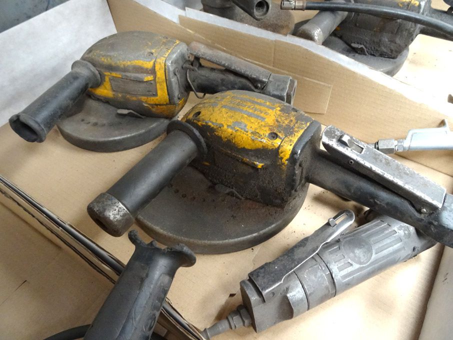 2x Atlas Copco pneumatic angle grinders