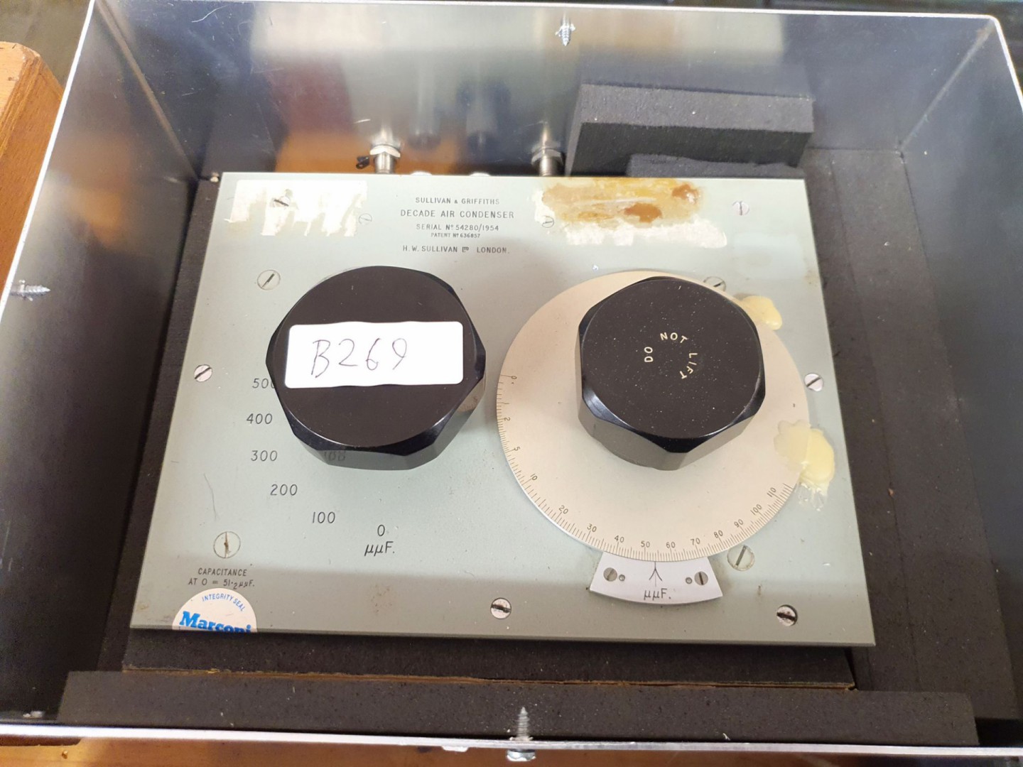 Sullivan & Griffiths decade air condenser in alumi...
