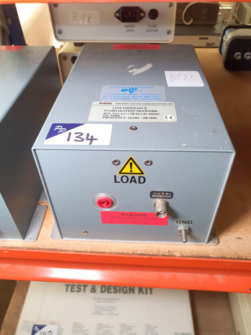 Fischer Line FCC-LISN-50-25-1-01-MS462 impedance s...