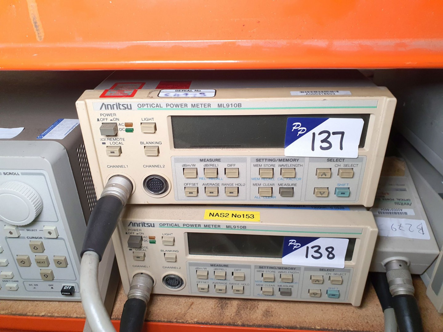 Anritsu ML910B optical power meter with MA9301A po...