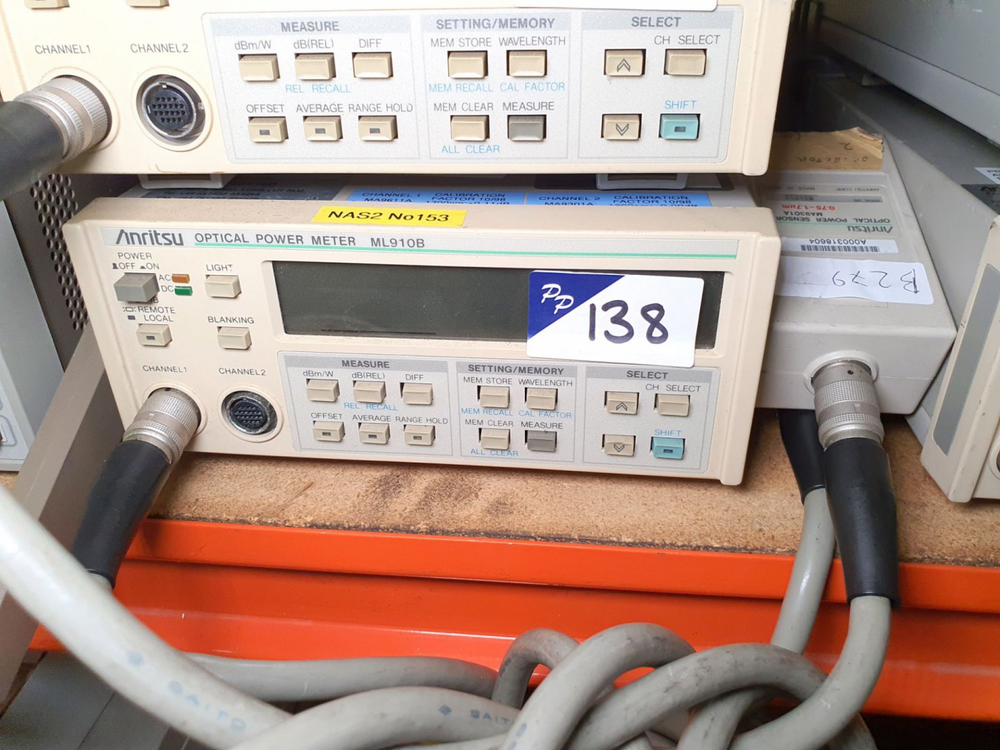 Anritsu ML910B optical power meter with MA9301A po...