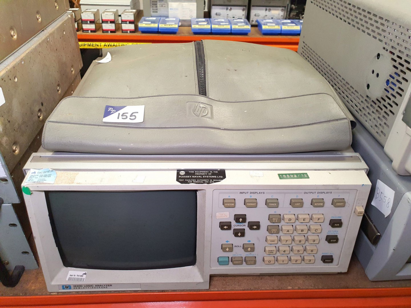 HP 1630G logic analyser with pouch, pods & leads (...