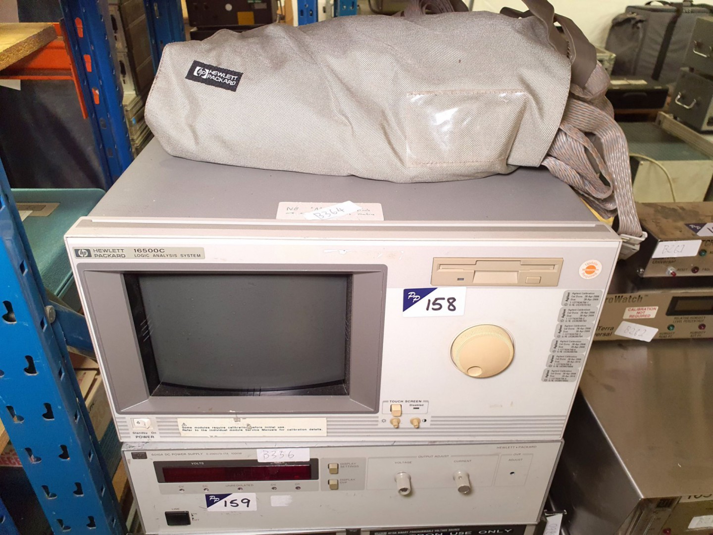 HP16500C logic analyser with 2x 16555A clock cards...